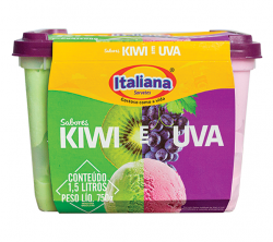 Sorvete de Kiwi e Uva