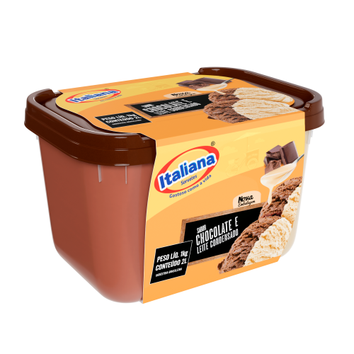 Sorvete de Chocolate e Leite Condensado
