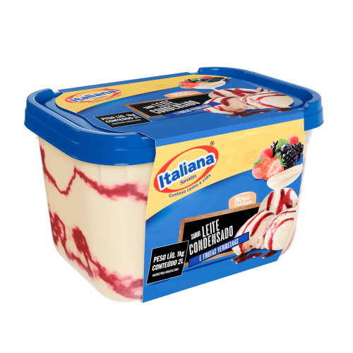 Leite Condensado com Frutas Vermelhas