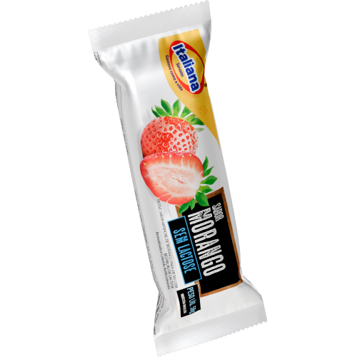 Picolé Zero Lactose Morango